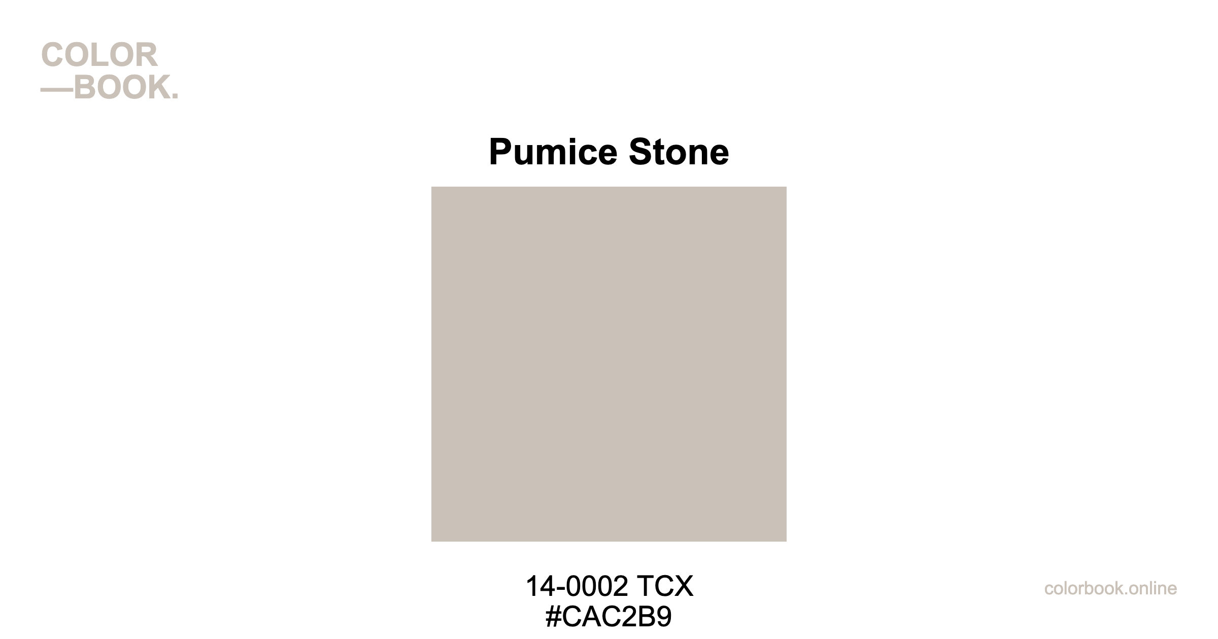 Pumice Stone - Pantone 14-0002 TCX | Color Color Guide & Cotton Swatch