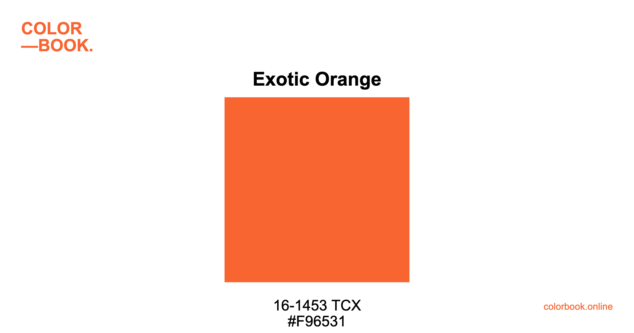 Exotic Orange - Pantone 16-1453 TCX | Orange Color Guide & Cotton