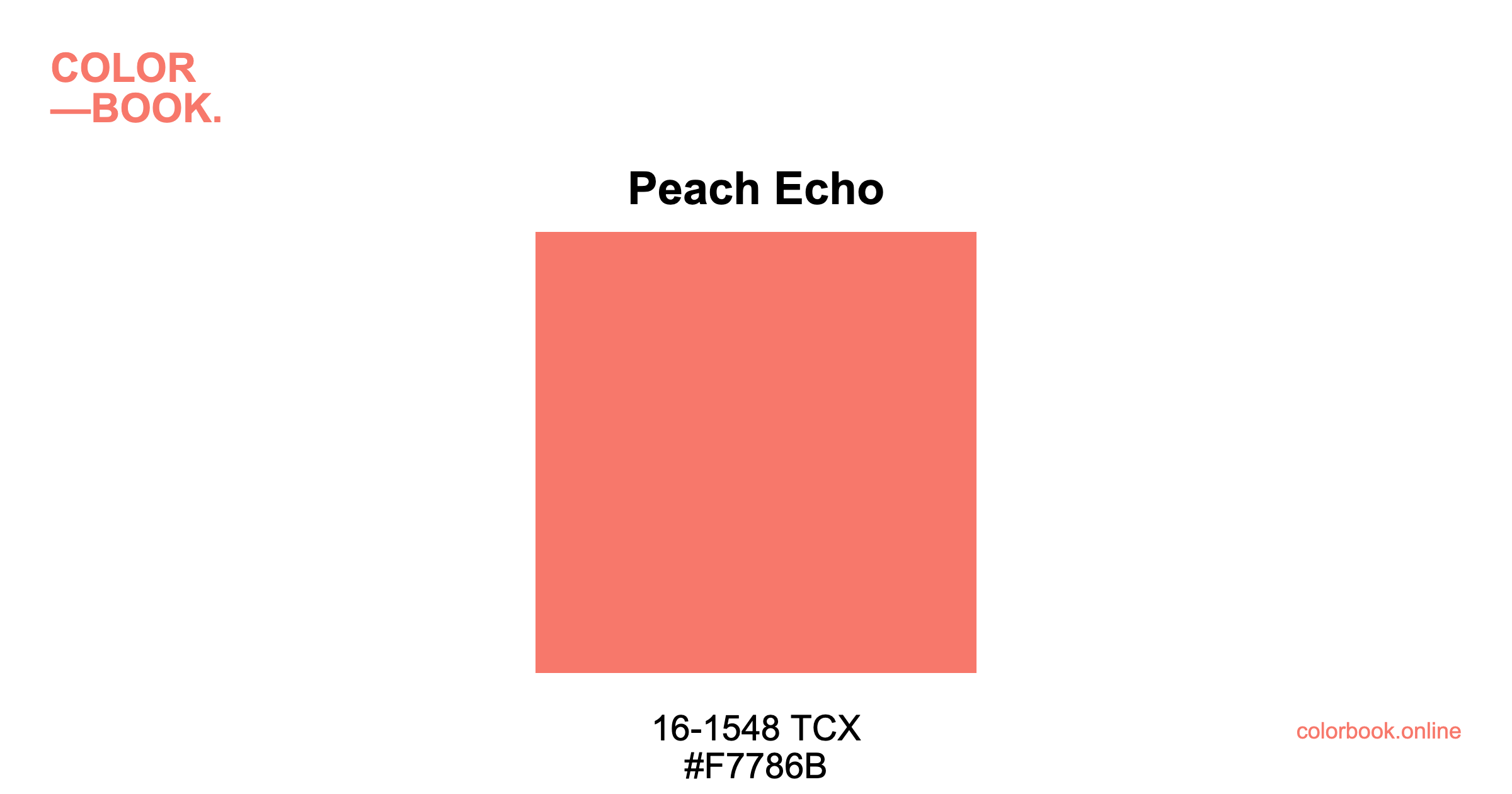 Peach Echo - Pantone 16-1548 TCX | Color Color Guide & Cotton Swatch