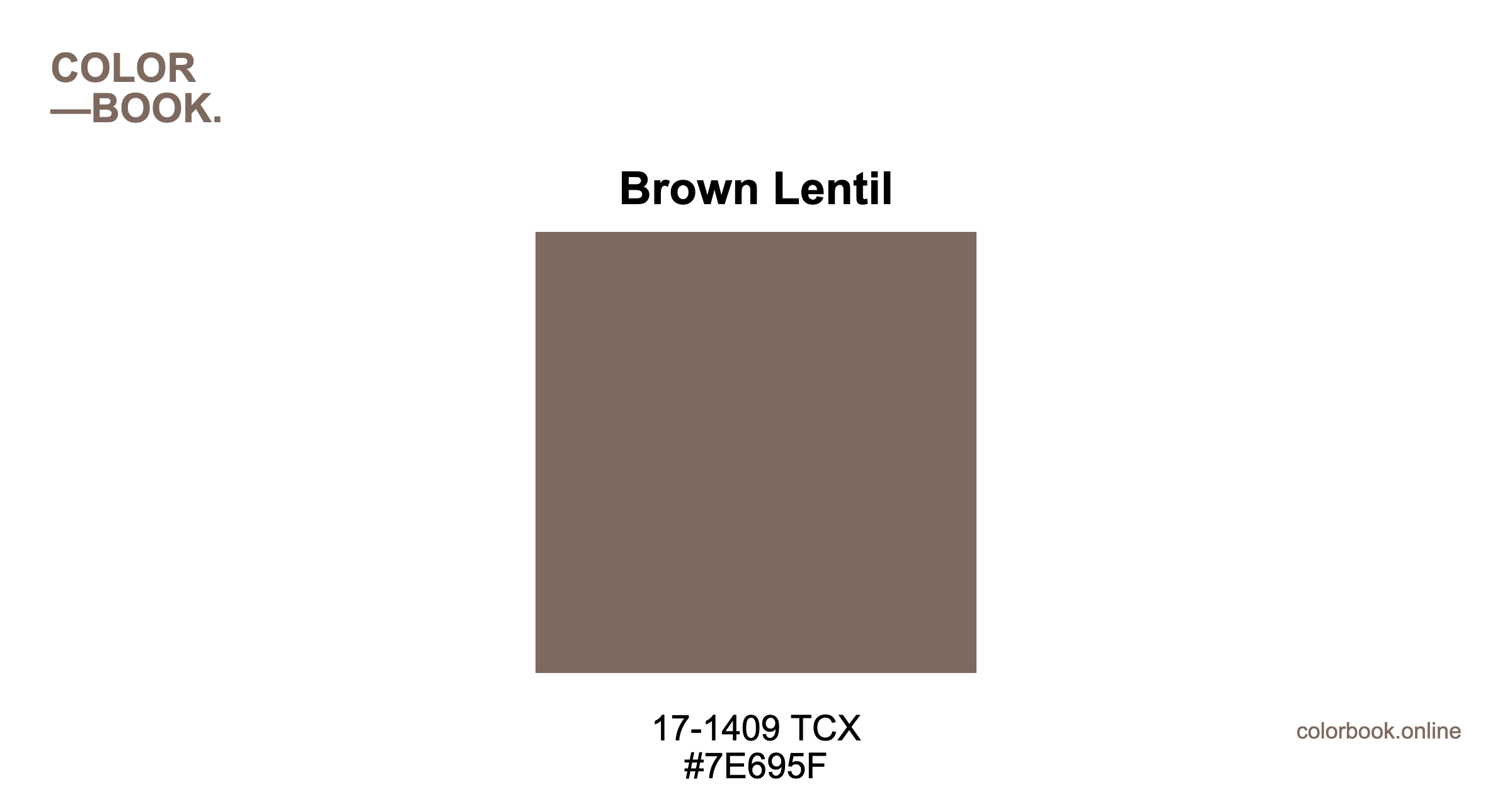 Brown Lentil - Pantone 17-1409 TCX | Orange Color Guide & Cotton Swatch