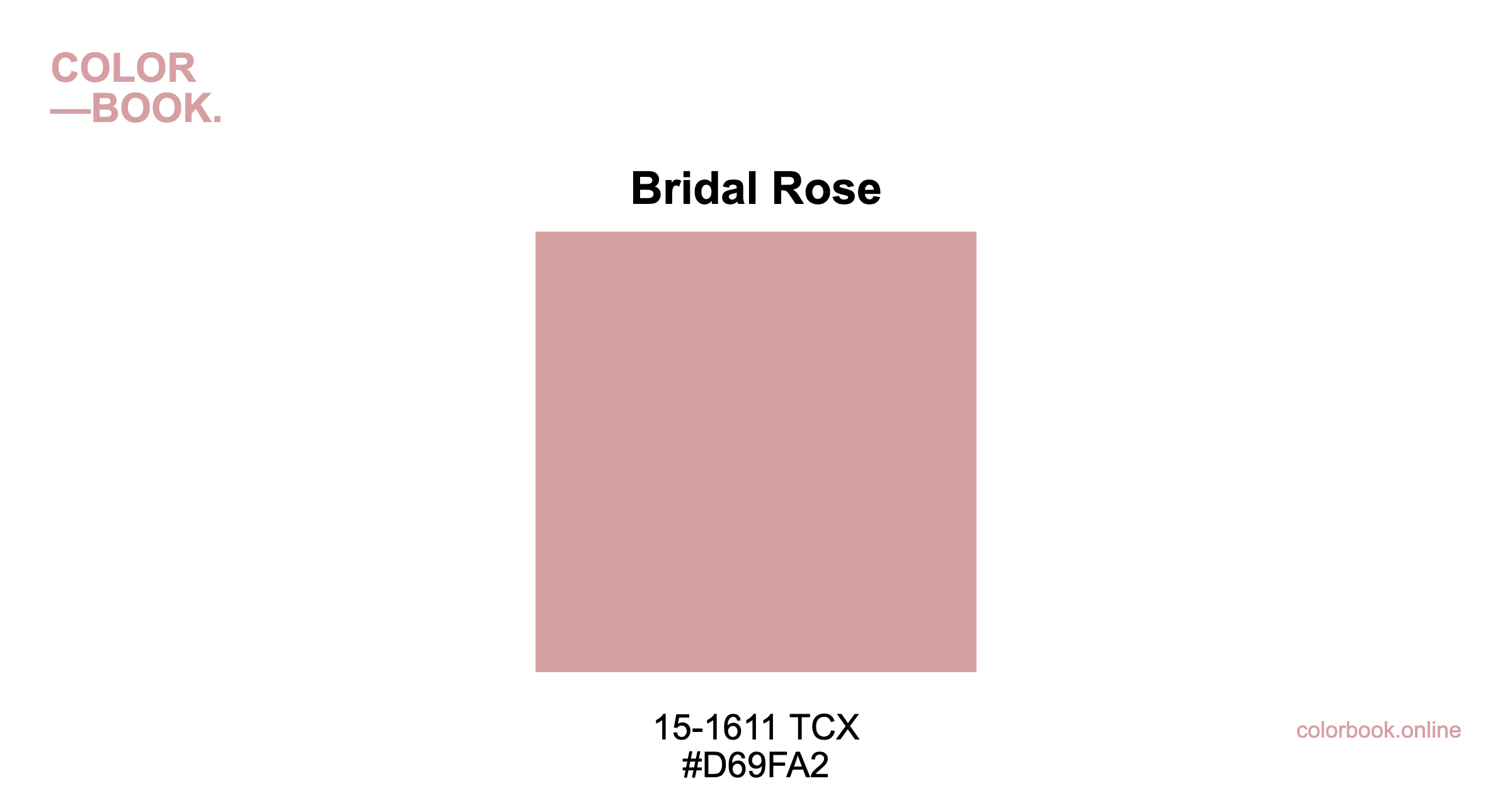 Bridal Rose - Pantone 15-1611 TCX | Pink Color Guide & Cotton Swatch