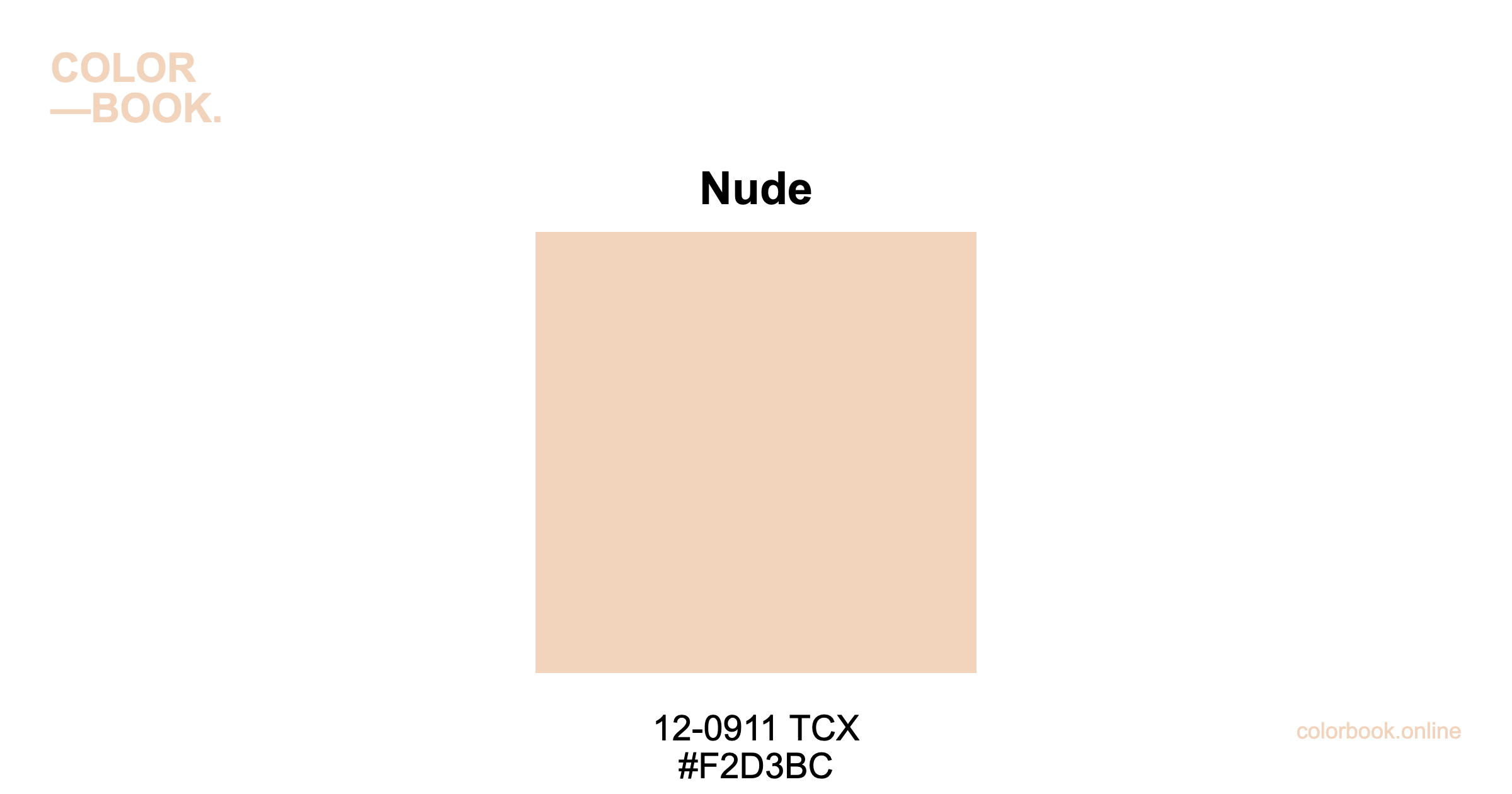 Nude - Pantone 12-0911 TCX | Color Color Guide & Cotton Swatch