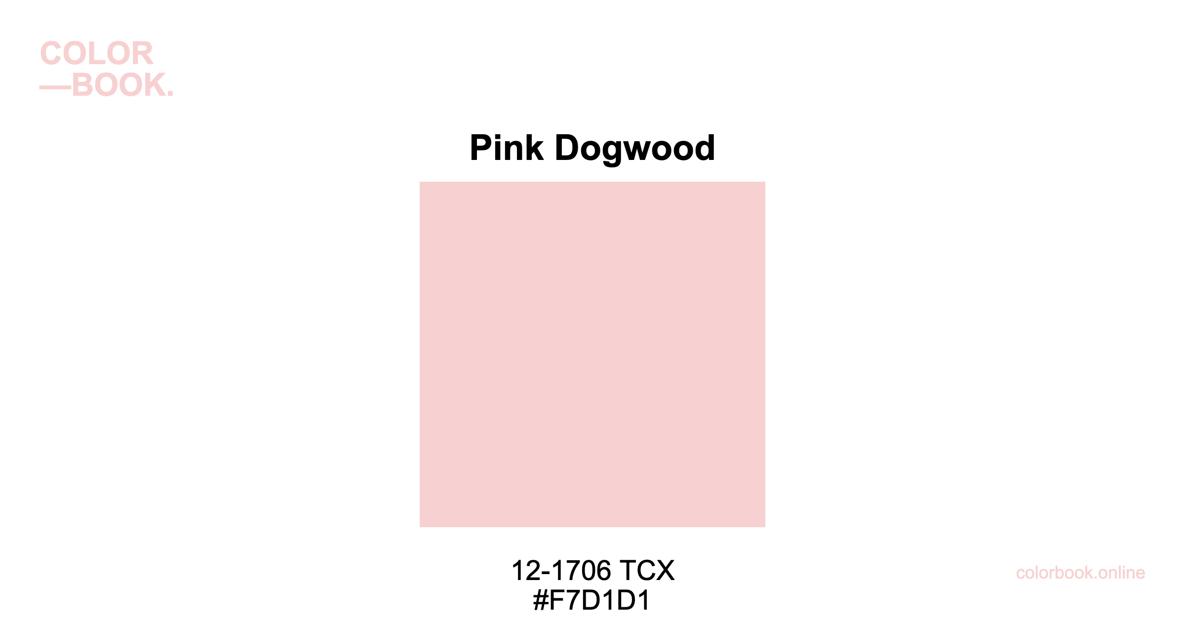 Pink Dogwood - Pantone 12-1706 TCX | Color Color Guide & Cotton Swatch
