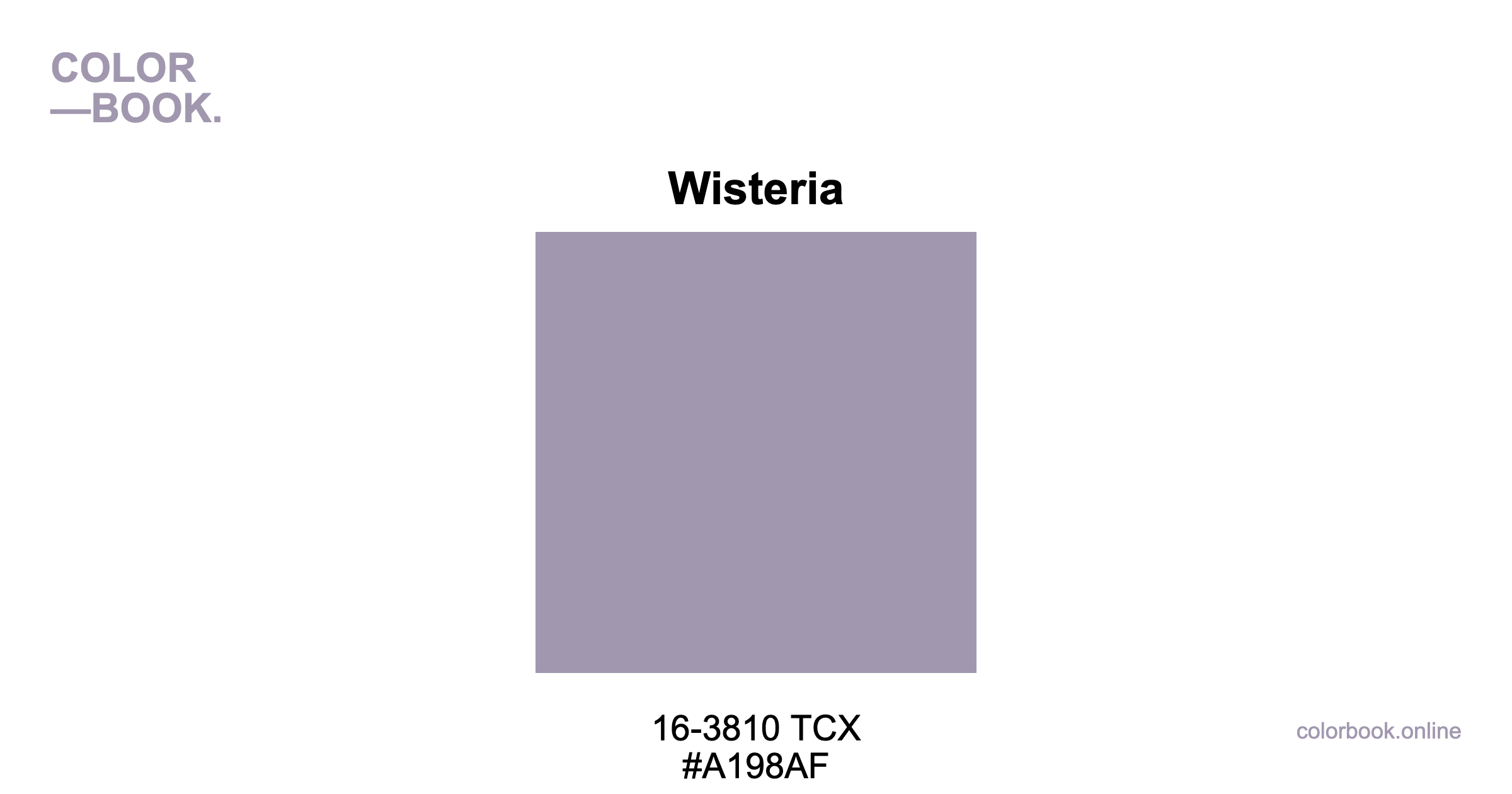 Wisteria - Pantone 16-3810 TCX | Color Color Guide & Cotton Swatch