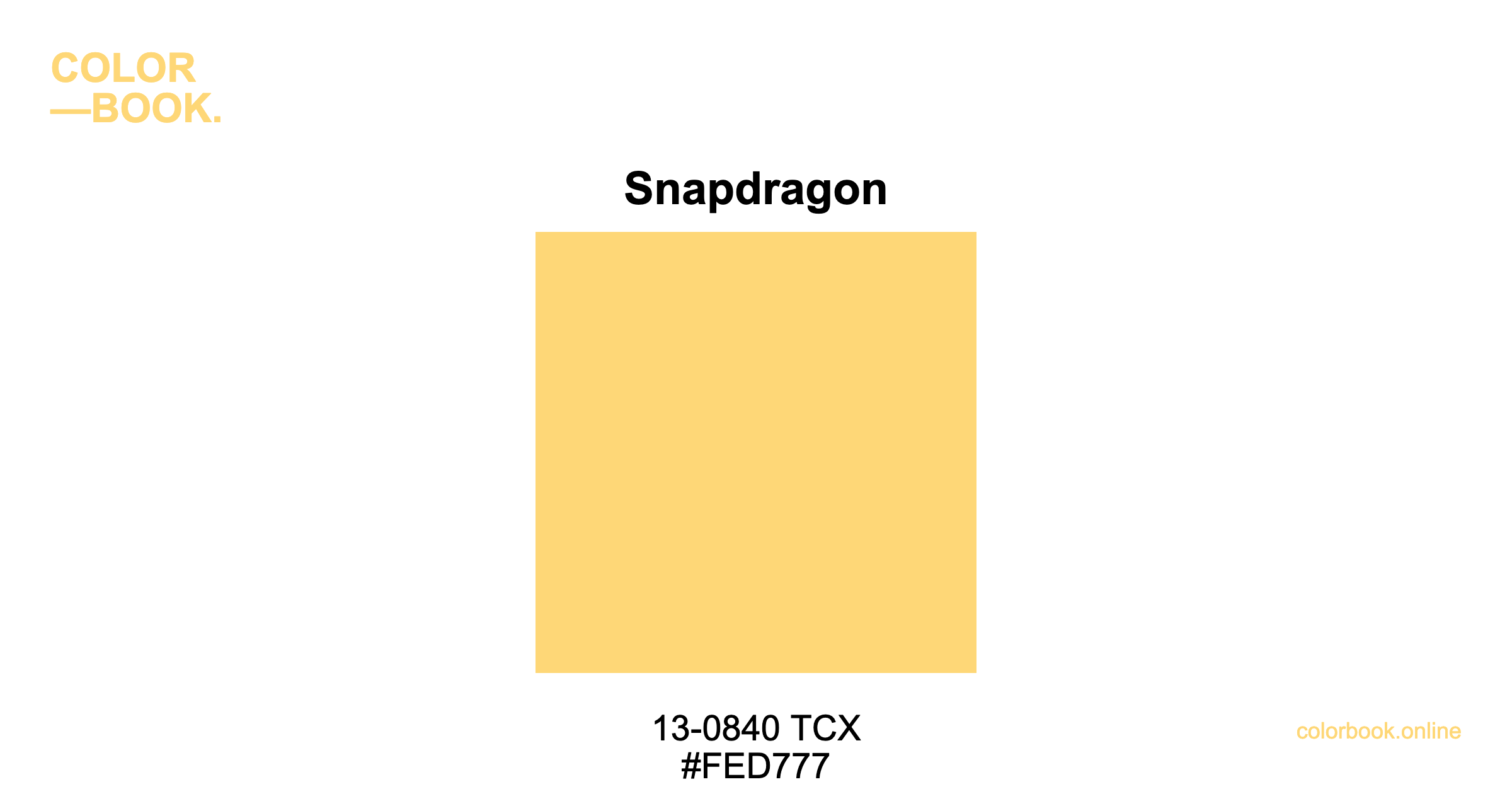 Snapdragon Color Chart Snapdragon - Pantone 13-0840 TCX | Color Color Guide & Cotton Swatch