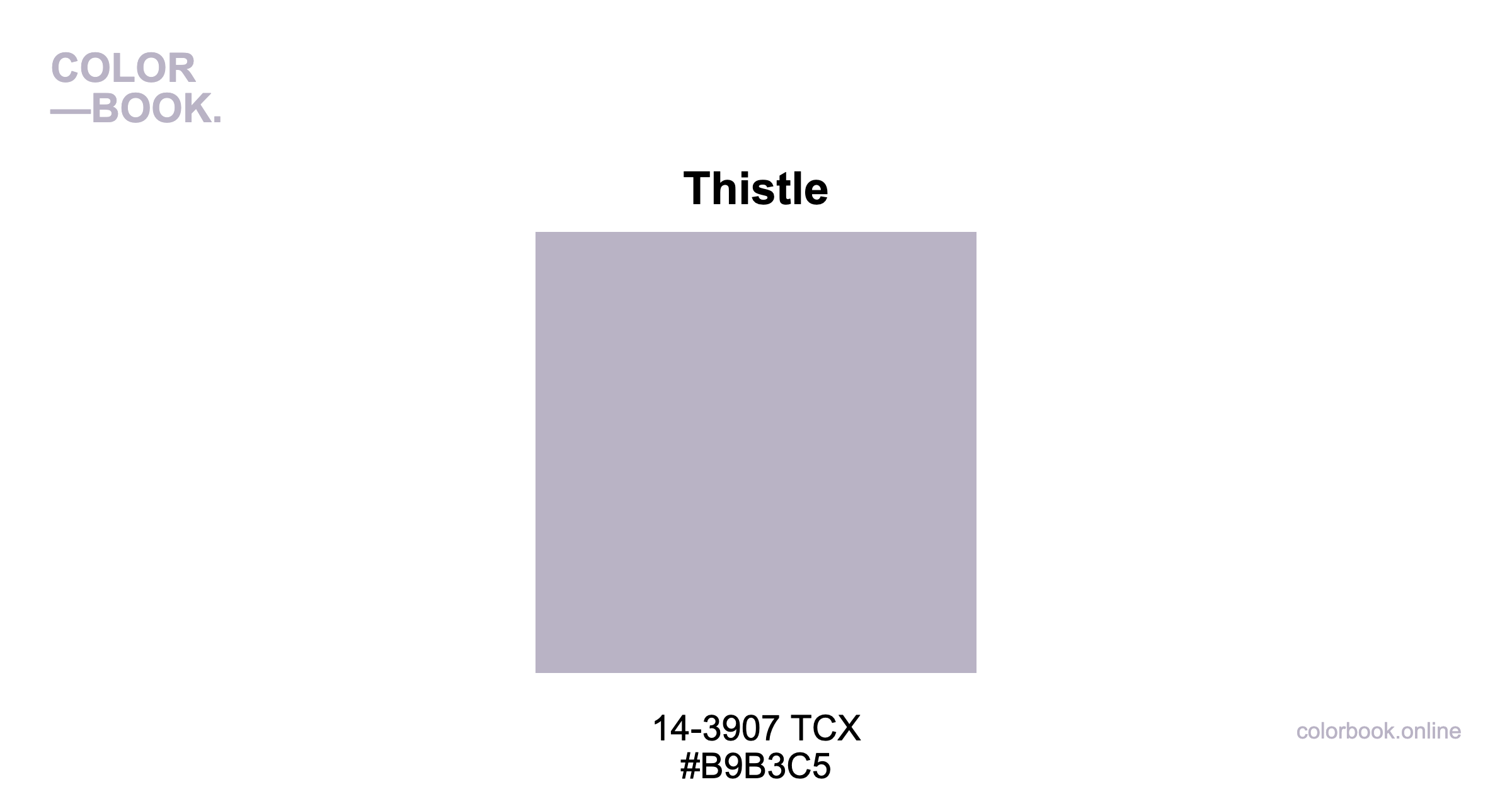 Thistle - Pantone 14-3907 TCX | Color Color Guide & Cotton Swatch