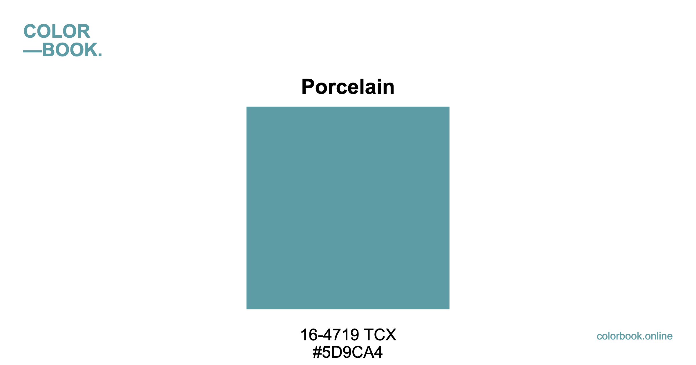 Porcelain - Pantone 16-4719 TCX | Color Color Guide & Cotton Swatch