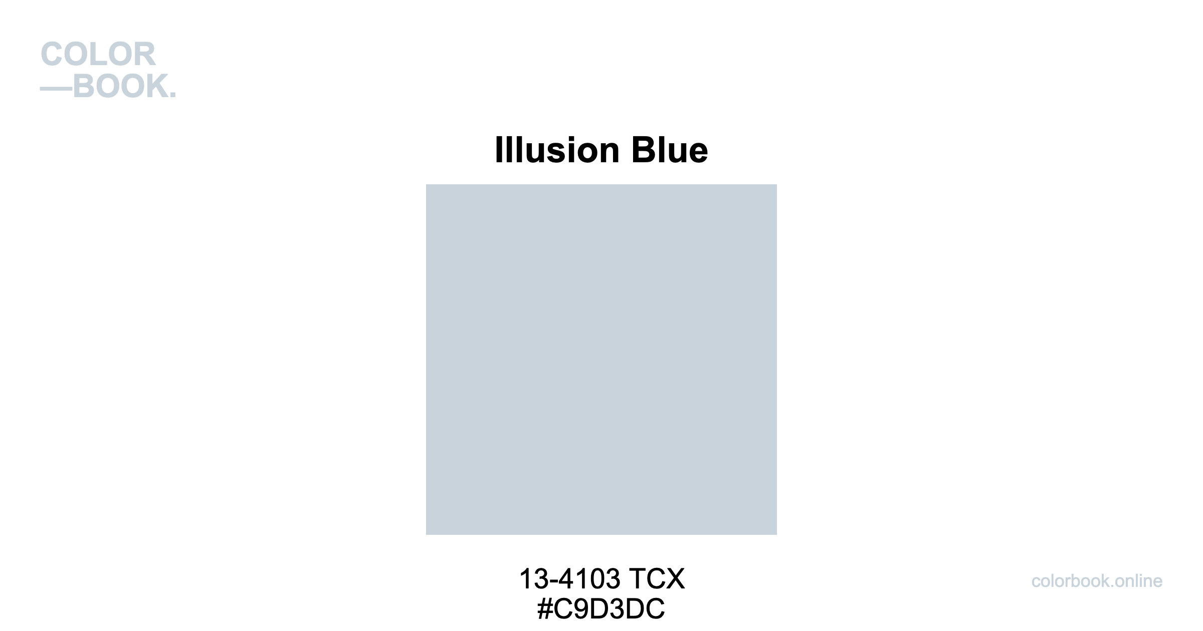 Illusion Blue - Pantone 13-4103 TCX | Color Color Guide & Cotton Swatch