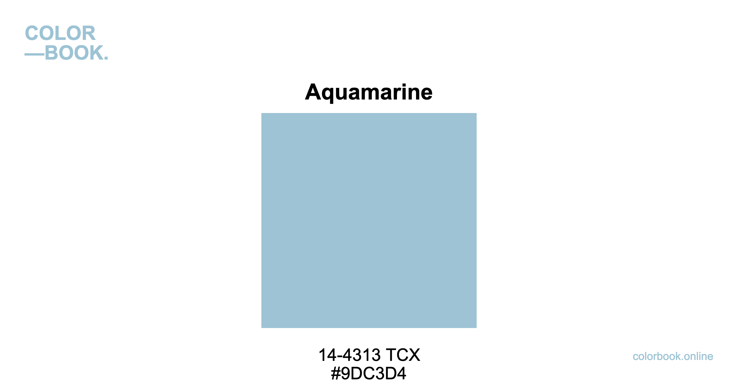 参考資料 Aquamarine - Pantone 14-4313 TCX | Color Color Guide & Cotton Swatch