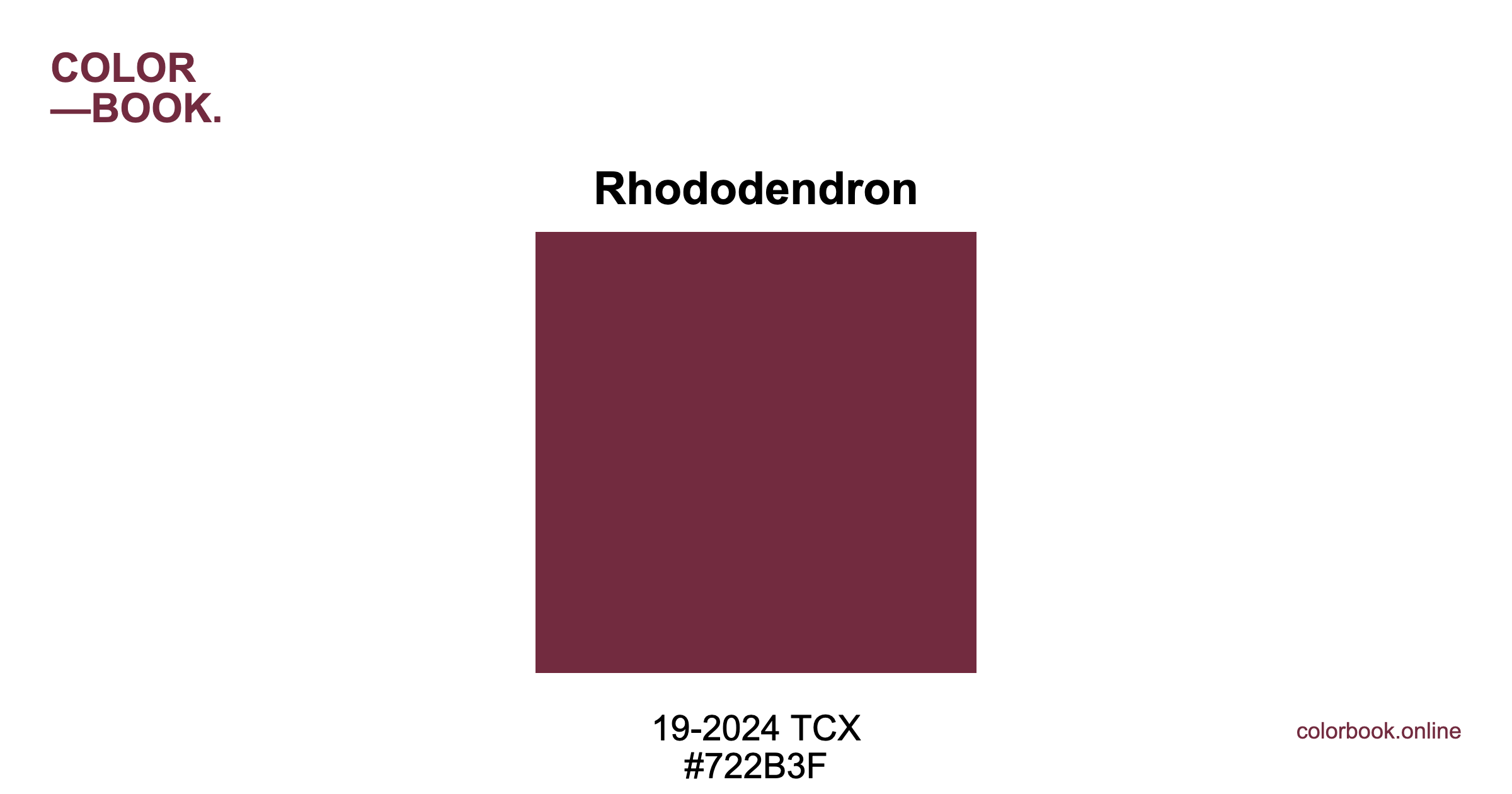 Rhododendron - Pantone 19-2024 TCX | Red Color Guide & Cotton Swatch