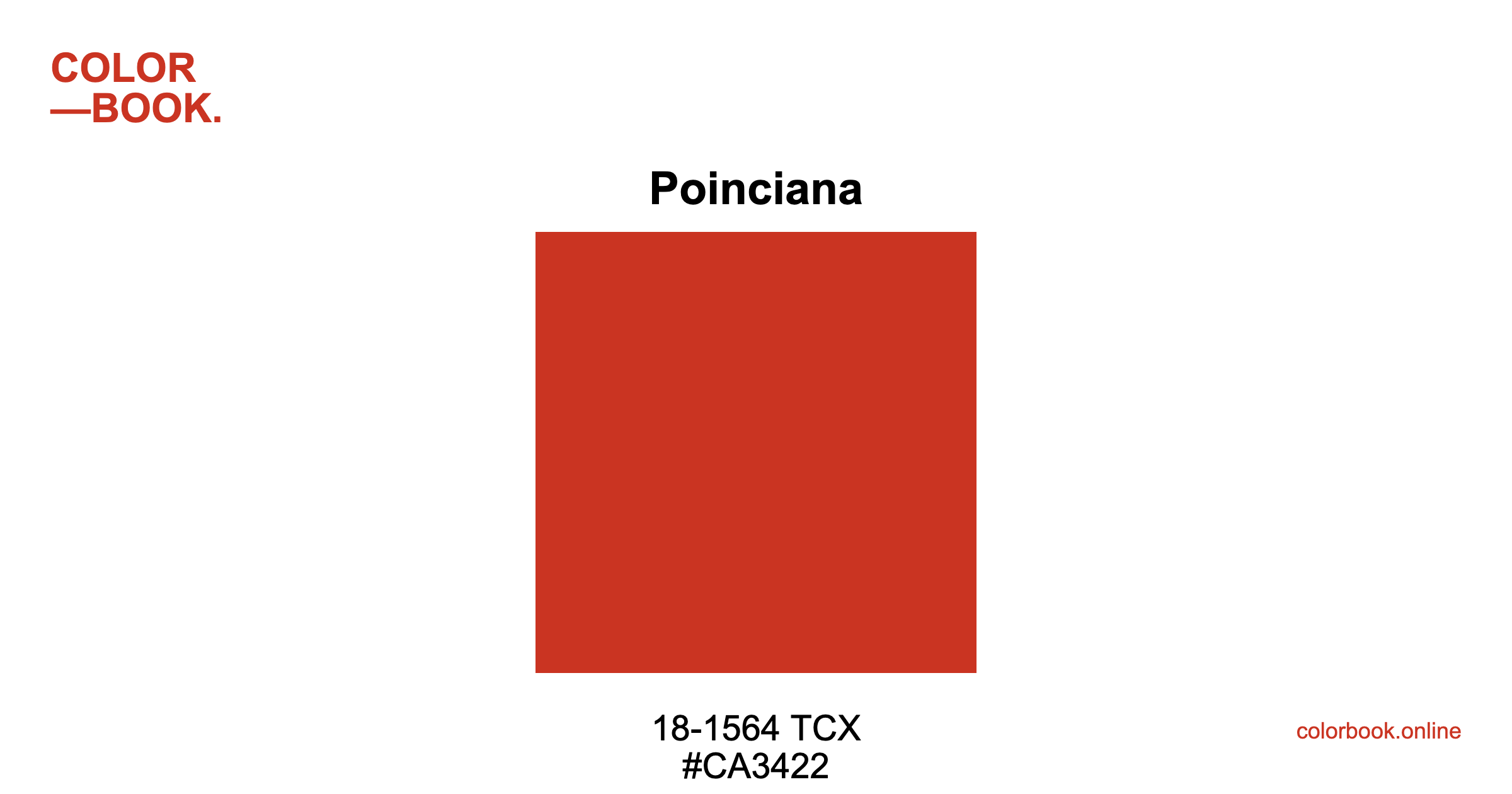 Poinciana - Pantone 18-1564 TCX | Color Color Guide & Cotton Swatch