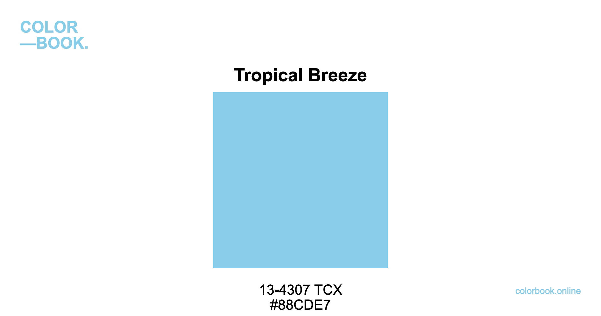 Tropical Breeze - Pantone 13-4307 TCX | Color Color Guide & Cotton