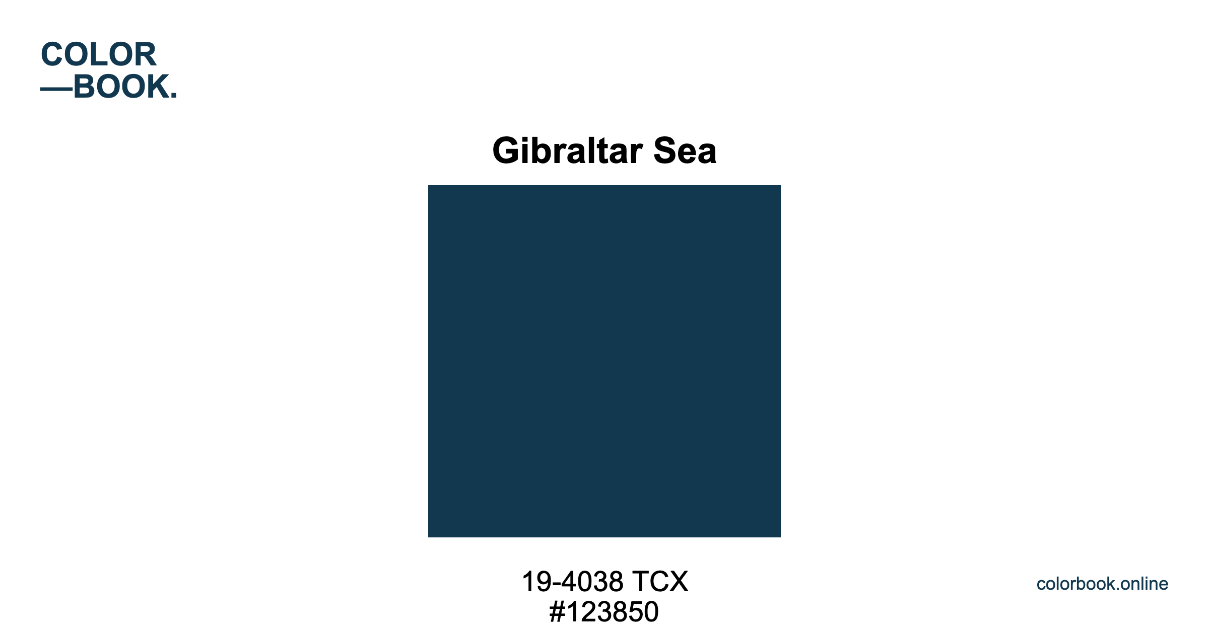 ふゆっち Pantone SMART Color Swatch Card 19-4038 TCX Gibraltar Sea