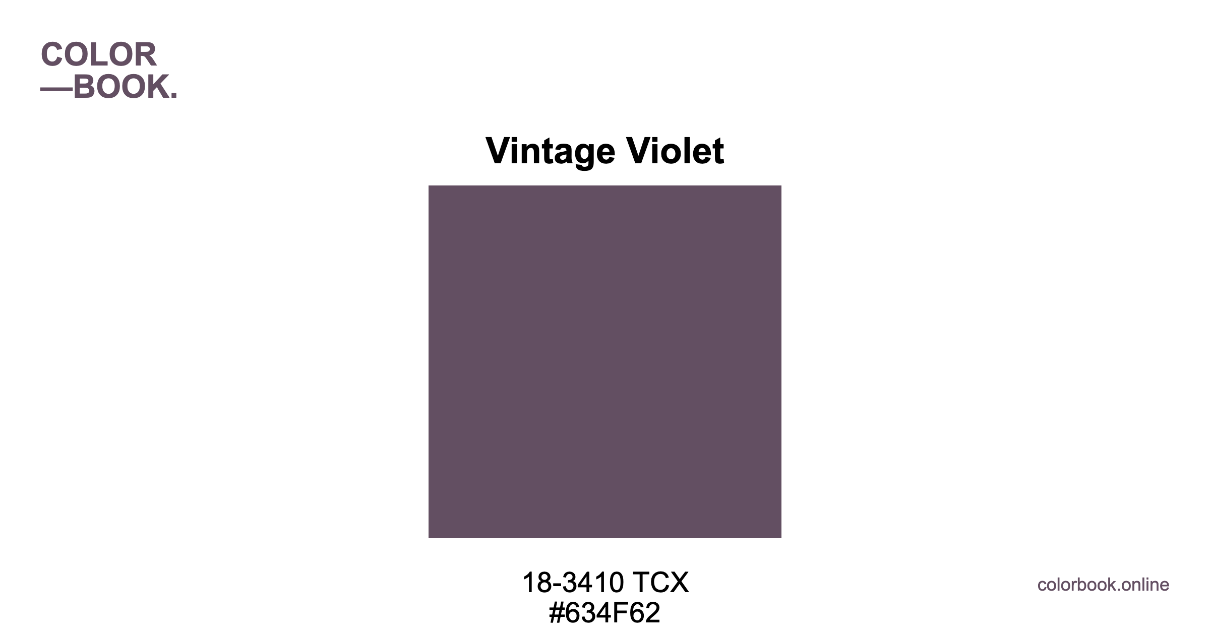 Vintage Violet - Pantone 18-3410 TCX | Color Color Guide & Cotton