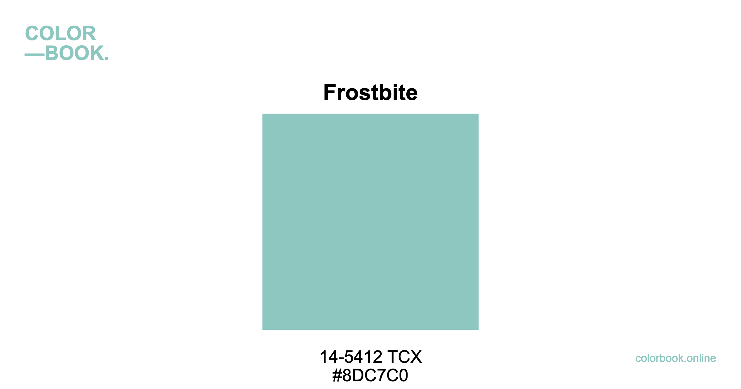 Frostbite - Pantone 14-5412 TCX | Color Color Guide & Cotton Swatch