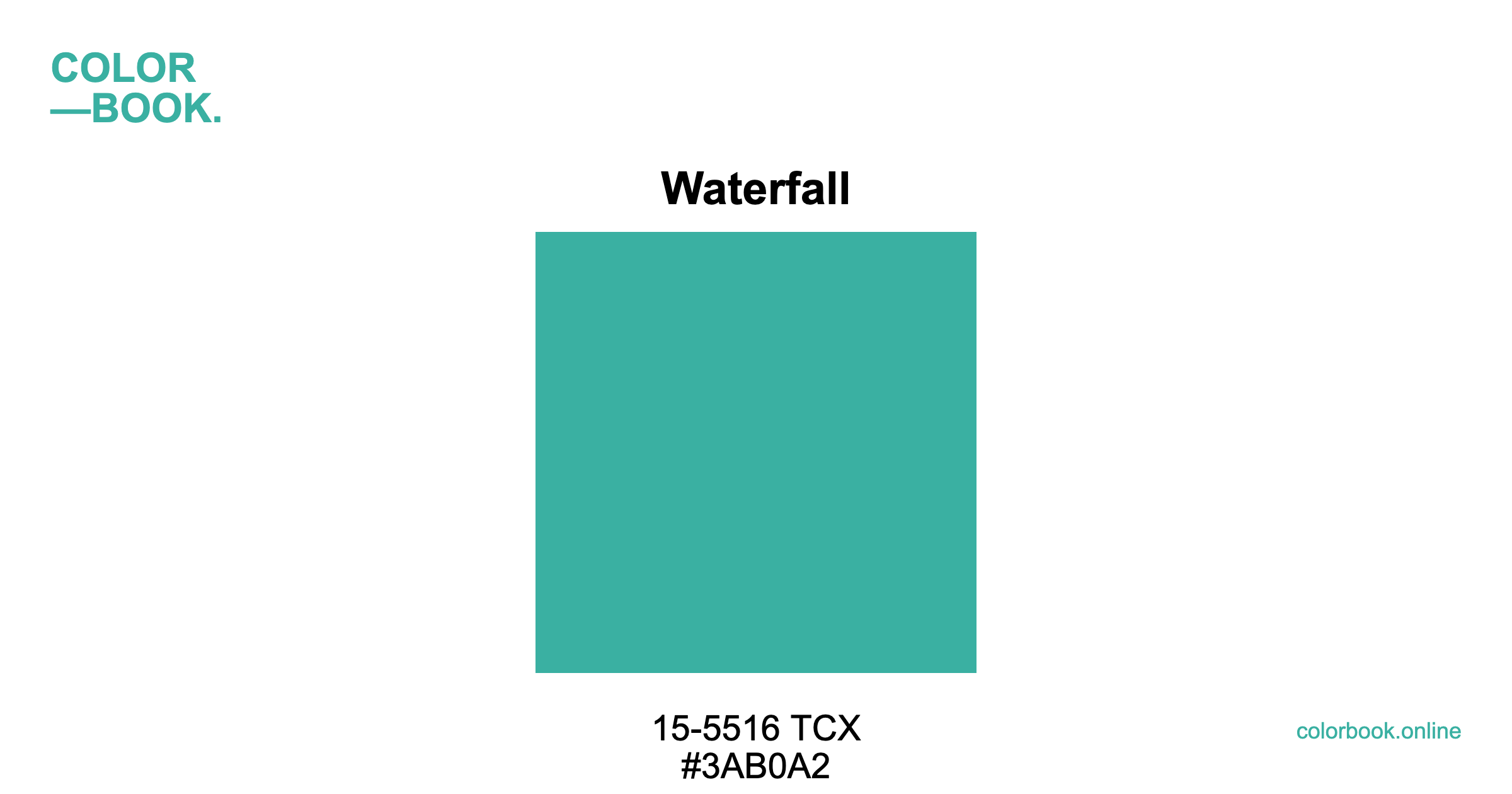 Waterfall - Pantone 15-5516 TCX | Color Color Guide & Cotton Swatch