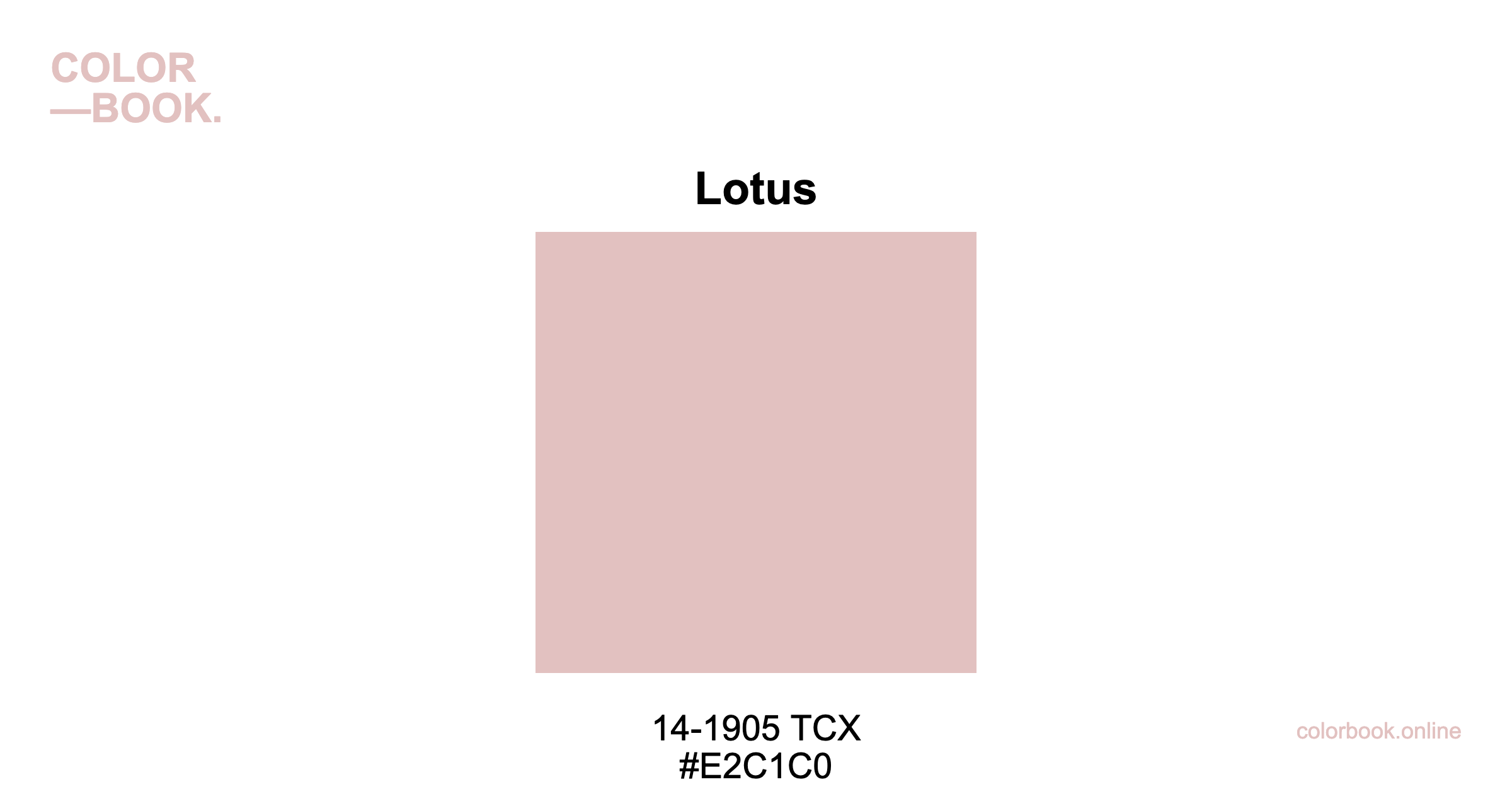 Lotus - Pantone 14-1905 TCX | Color Color Guide & Cotton Swatch