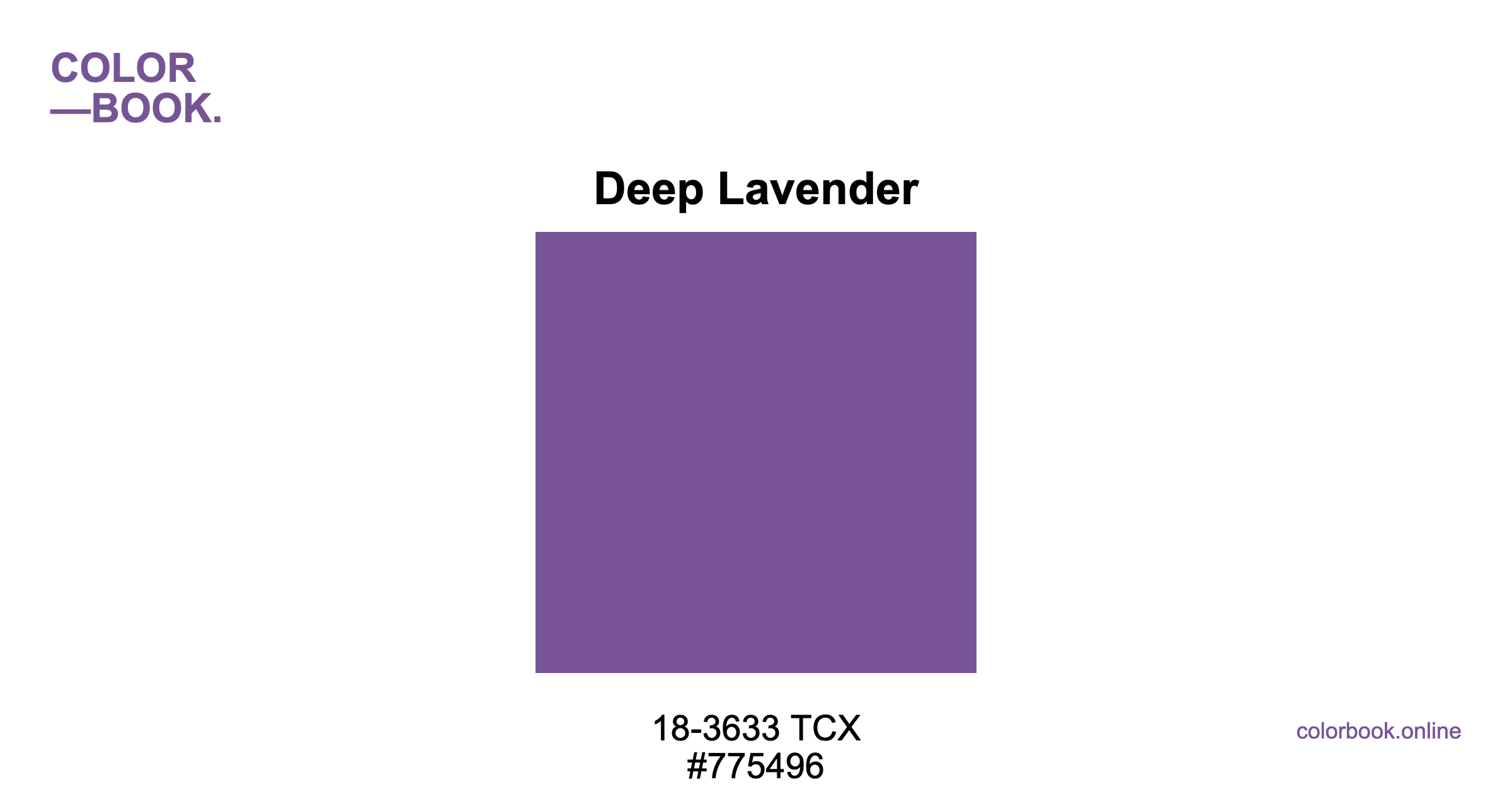 Deep Lavender - Pantone 18-3633 TCX | Color Color Guide & Cotton