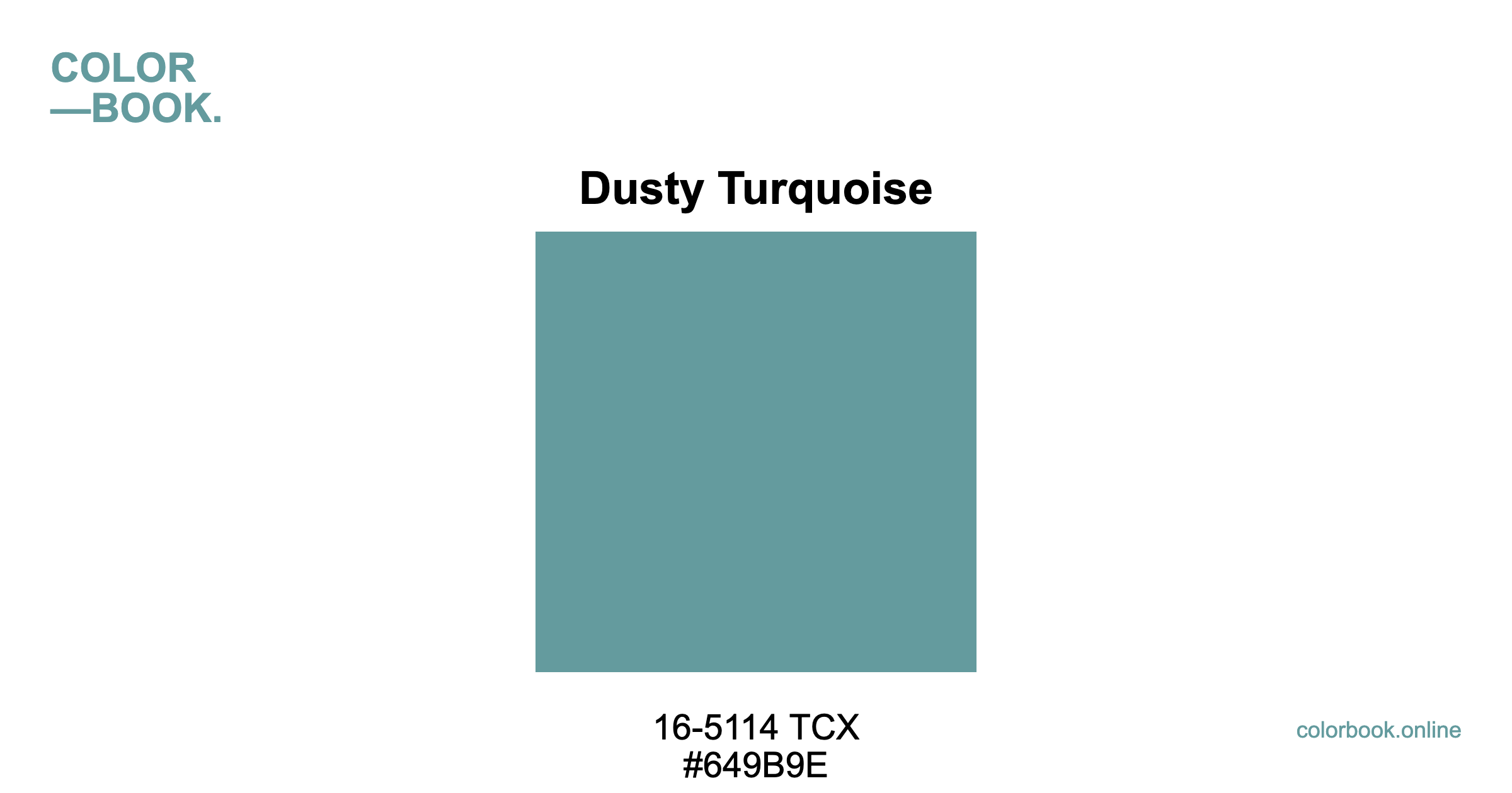 Dusty Turquoise - Pantone 16-5114 TCX | Color Color Guide & Cotton