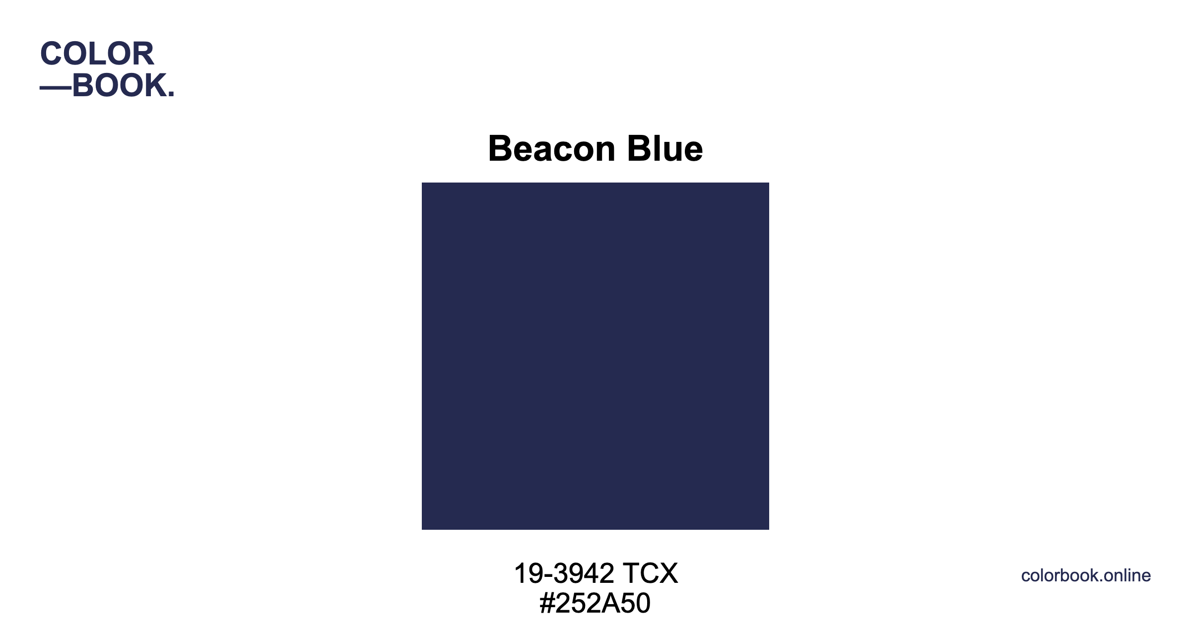 Beacon Blue - Pantone 19-3942 TCX | Color Color Guide & Cotton Swatch