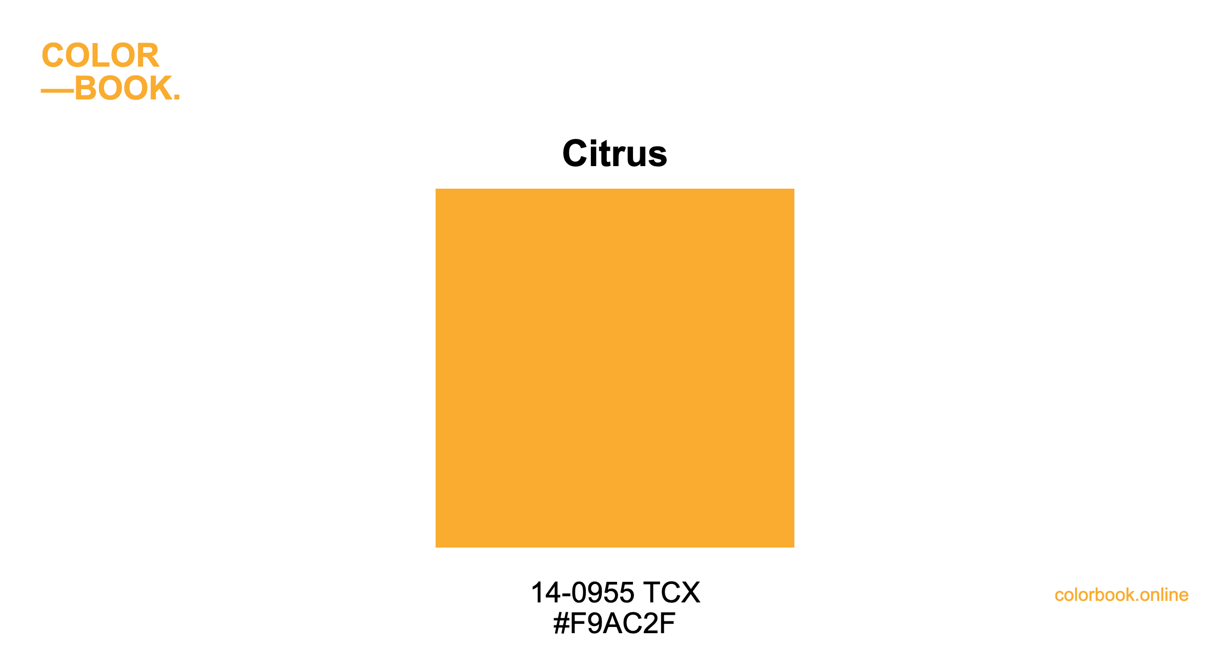 Citrus - Pantone 14-0955 TCX | Color Color Guide & Cotton Swatch