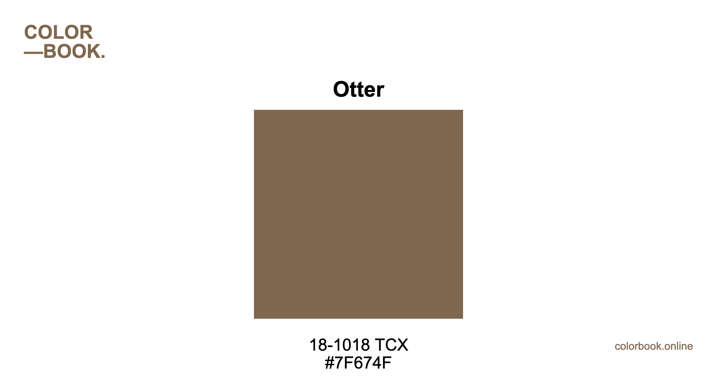 Otter - Pantone 18-1018 TCX | Orange Color Guide & Cotton Swatch