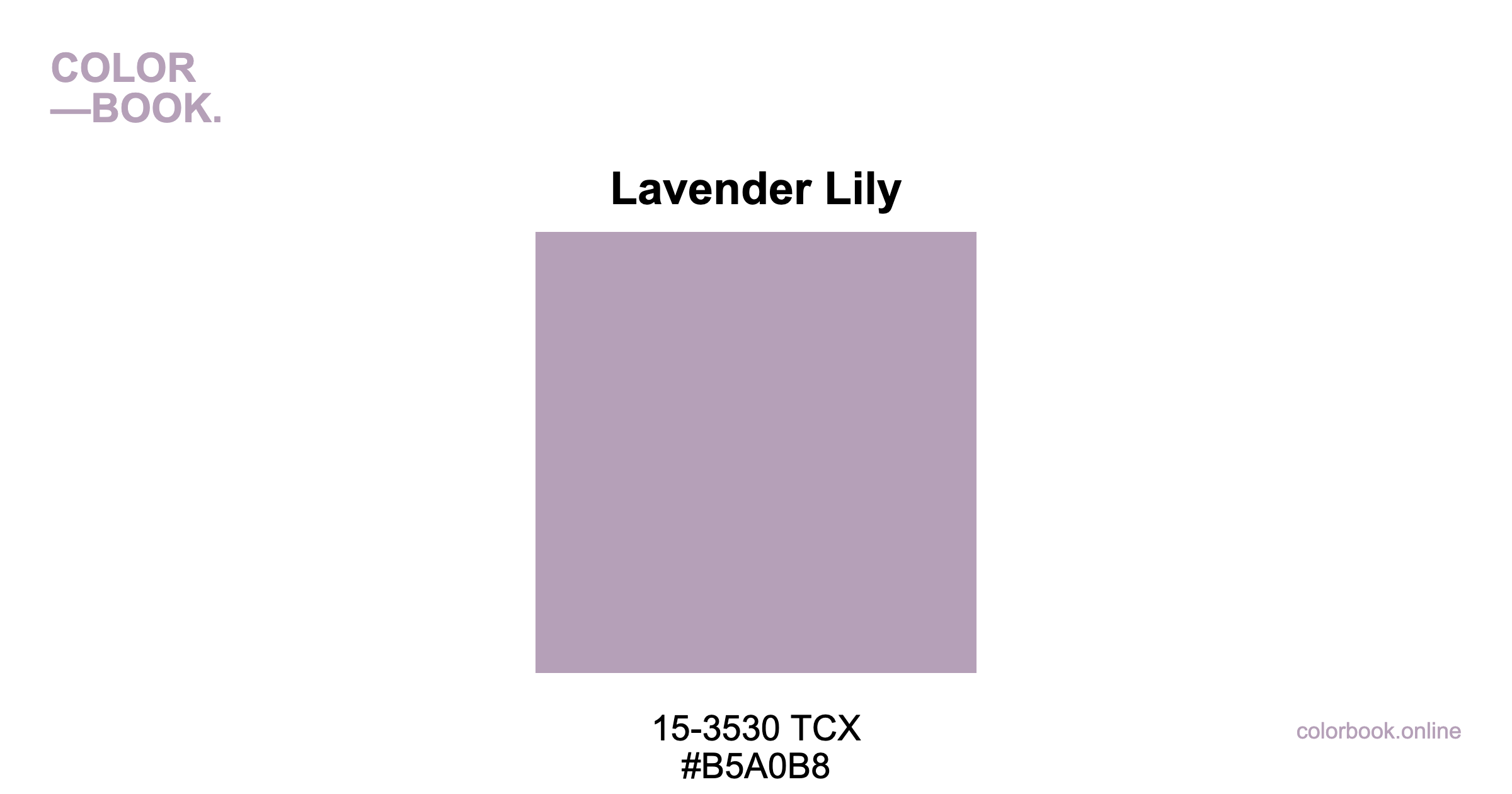 Lavender Lily - Pantone 15-3530 TCX | Purple Color Guide & Cotton