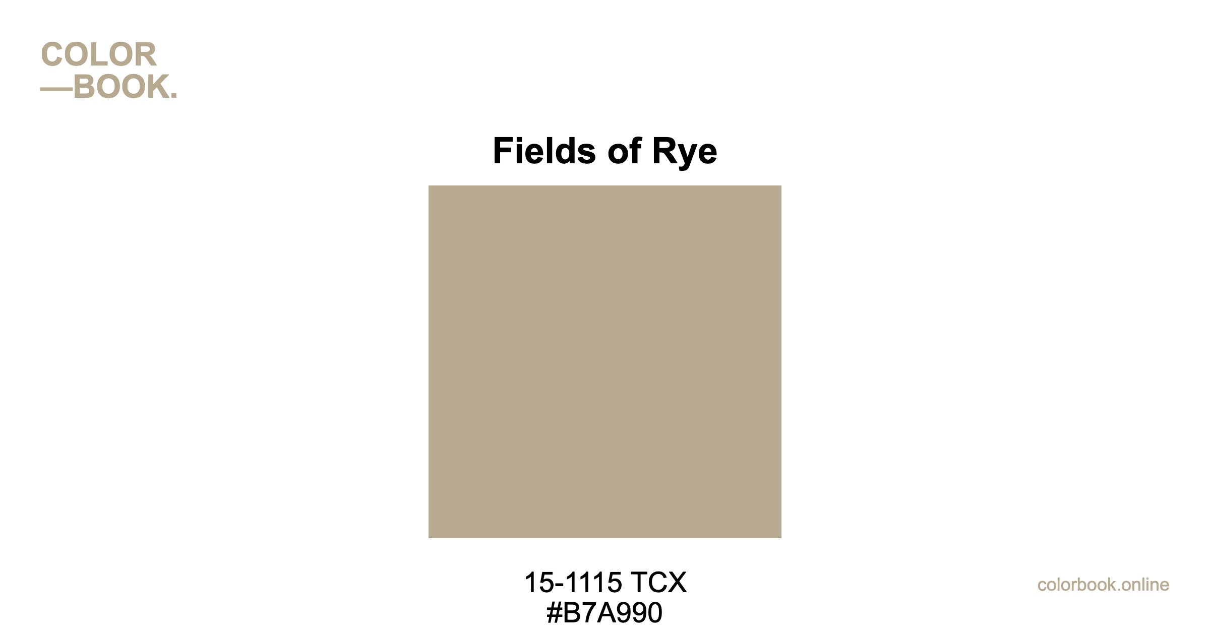 たろうページ Fields of Rye - Pantone 15-1115 TCX | Color Color Guide & Cotton