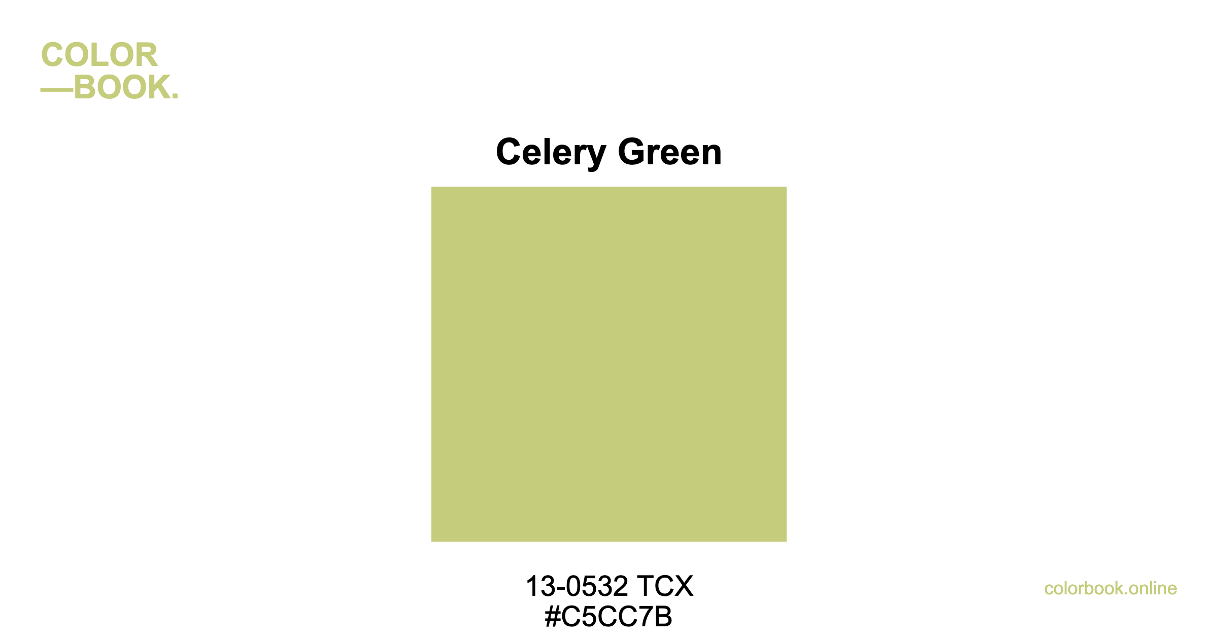 Celery Green - Pantone 13-0532 TCX | Yellow Color Guide & Cotton Swatch