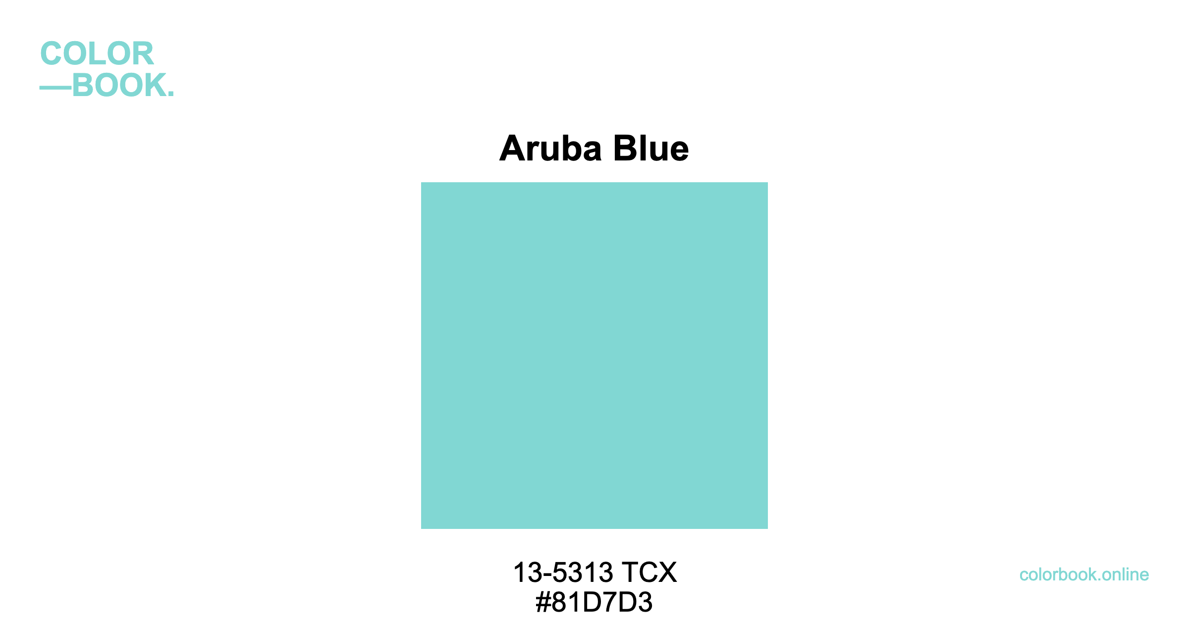 Aruba Blue - Pantone 13-5313 TCX | Color Color Guide & Cotton Swatch