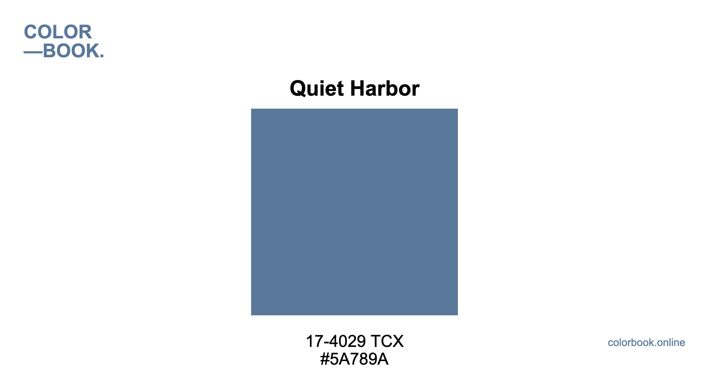 ちーちー Quiet Harbor - Pantone 17-4029 TCX | Color Color Guide & Cotton Swatch