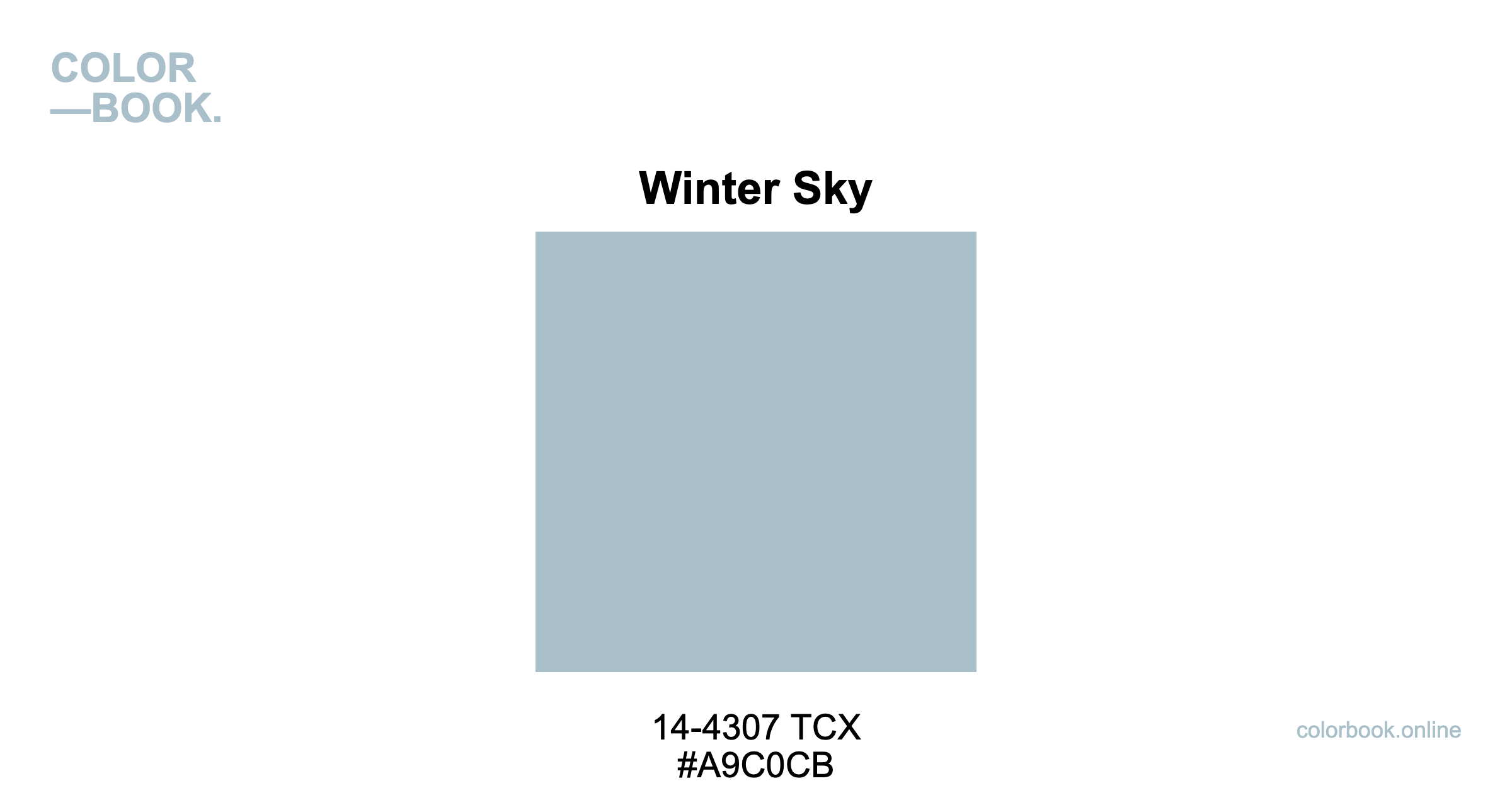 Winter Sky - Pantone 14-4307 TCX | Color Color Guide & Cotton Swatch