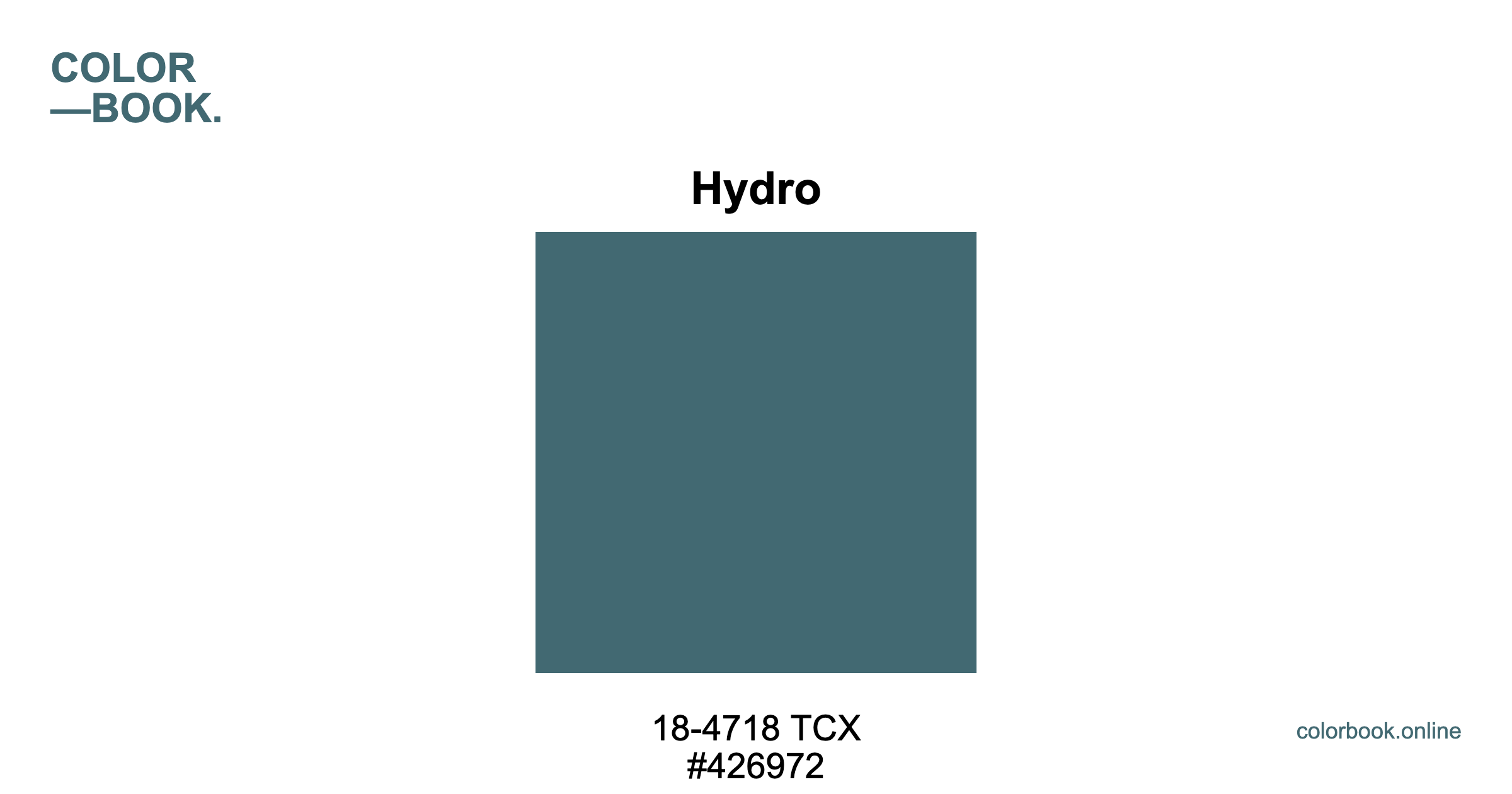Hydro - Pantone 18-4718 TCX | Color Color Guide & Cotton Swatch