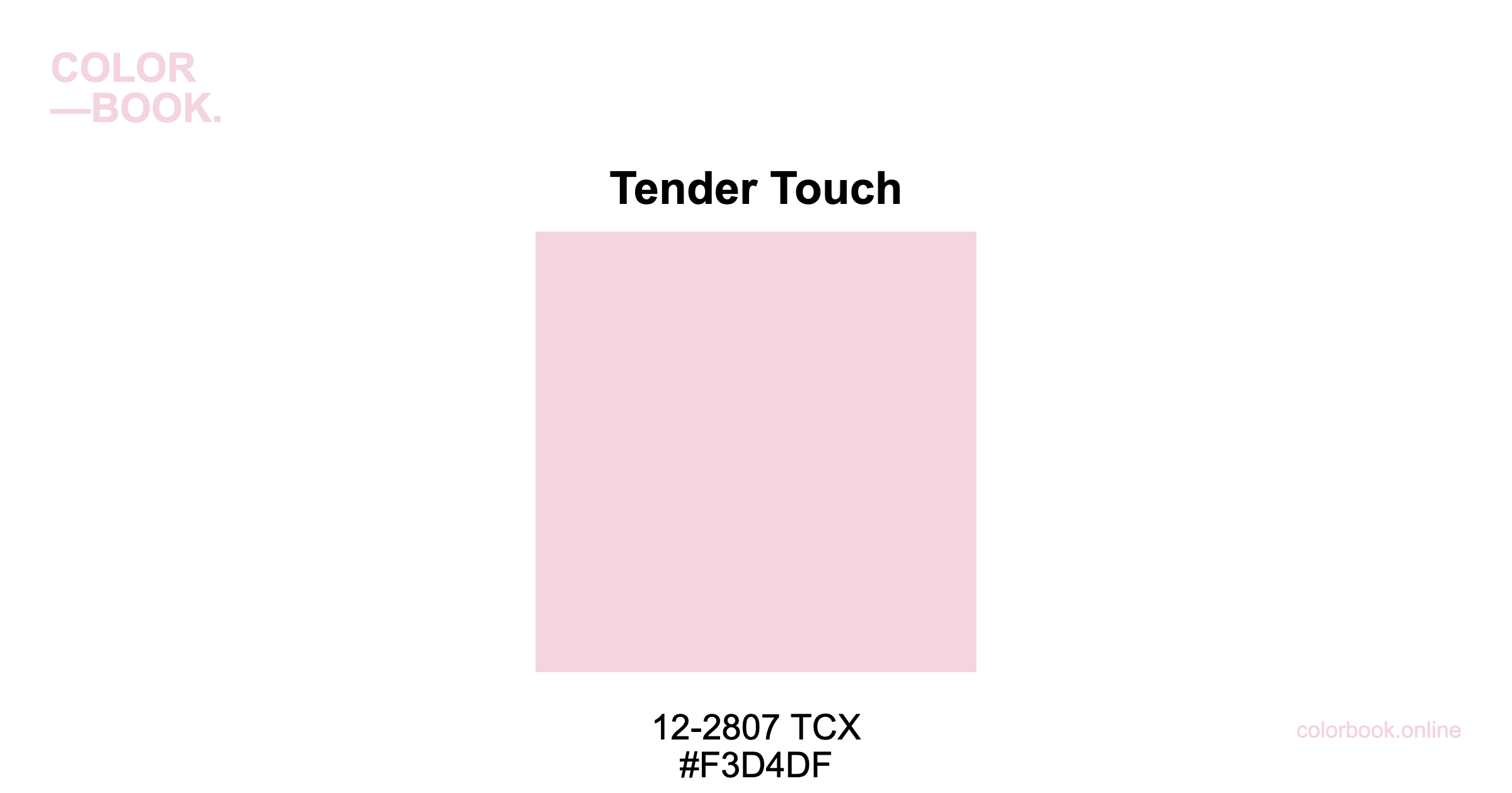 kkk54ページ Tender Touch - Pantone 12-2807 TCX | Color Color Guide & Cotton Swatch
